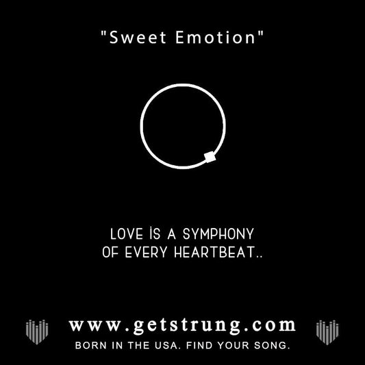 Bracelet Inspired by the song Sweet Emotion, Aerosmith, guitar string jewelry, find your song, getstrung