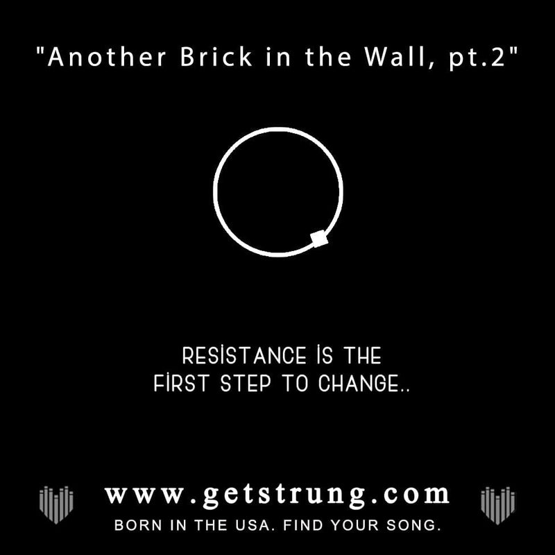 Guitar String Jewelry inspired by Pink Floyd, rock n roll jewelry, Another Brick in the Wall, Pt 2, Strung, Get Strung, Find Your Song