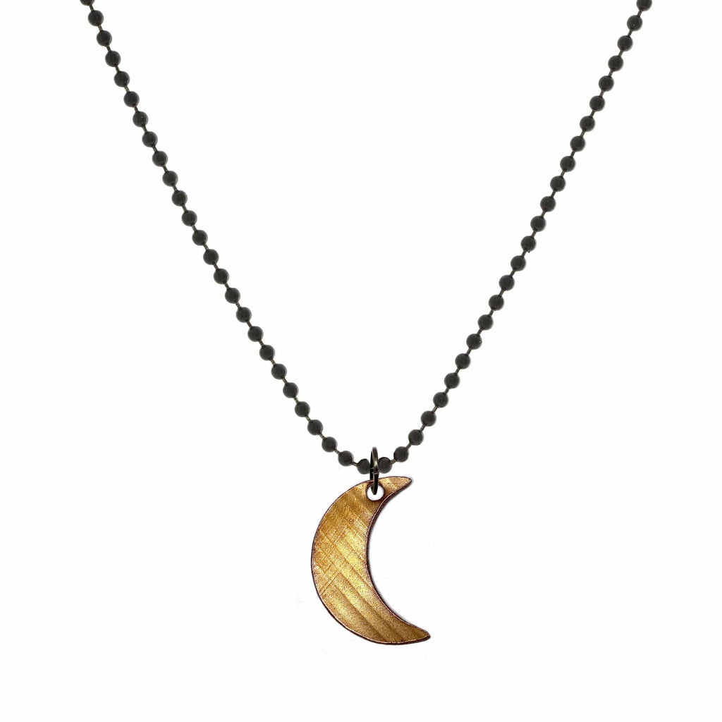 DRUM CYMBAL BALL & CHAIN NECKLACE - MOON