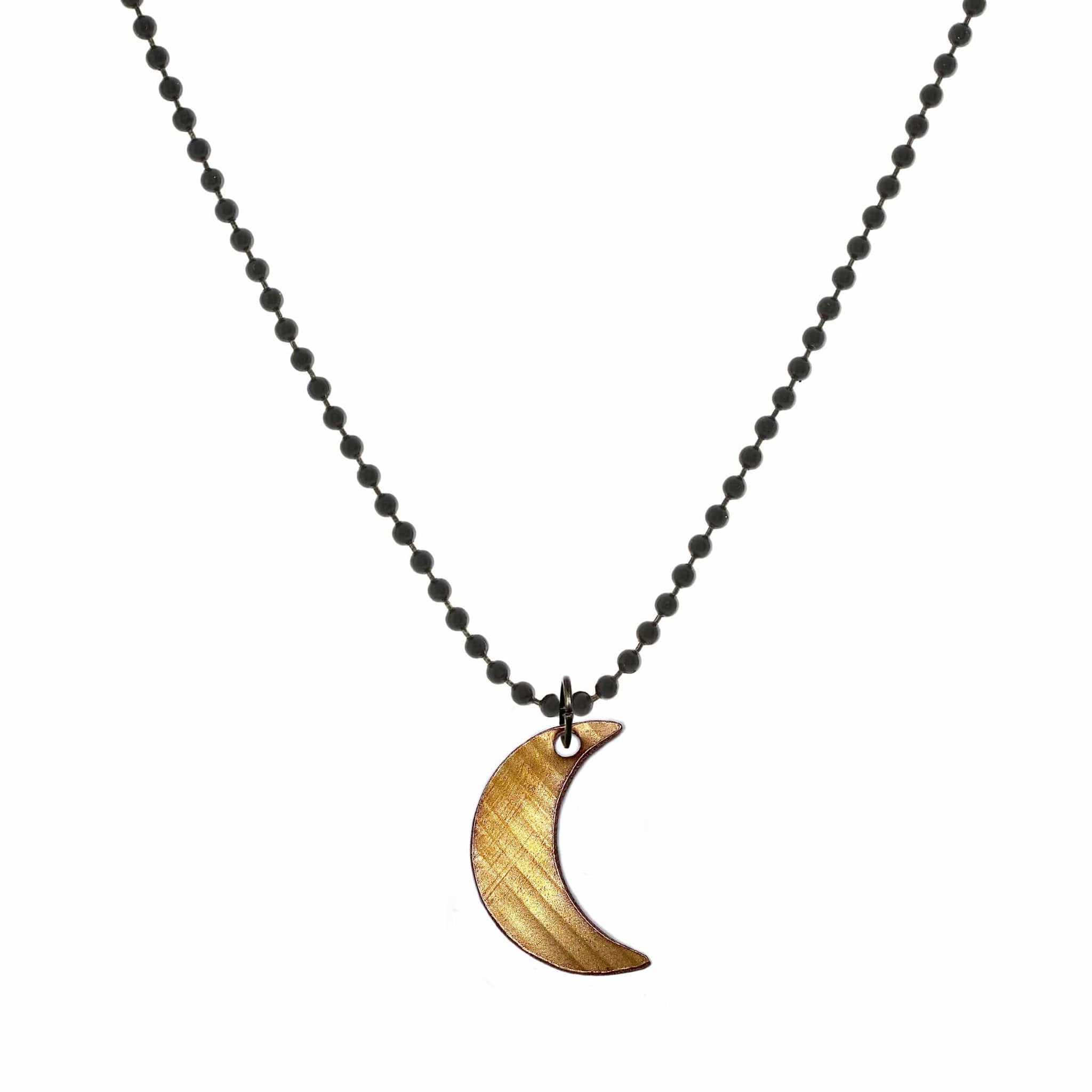 DRUM CYMBAL BALL & CHAIN NECKLACE - MOON