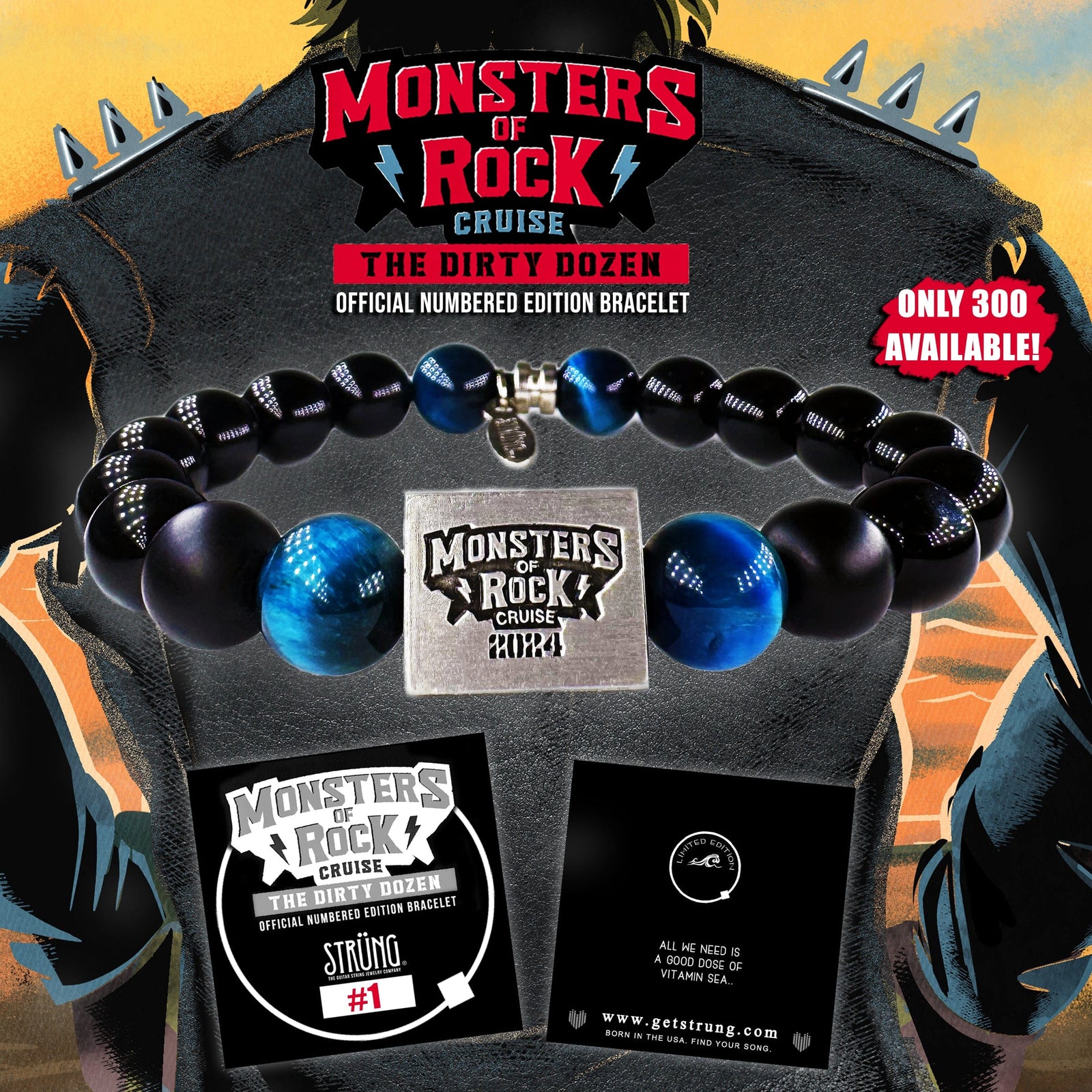 OFFICIAL MONSTERS OF ROCK CRUISE BRACELET 2024