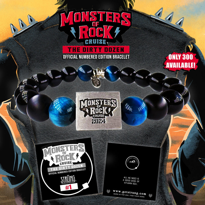 OFFICIAL MONSTERS OF ROCK CRUISE BRACELET 2024 - BEADED BRACELET