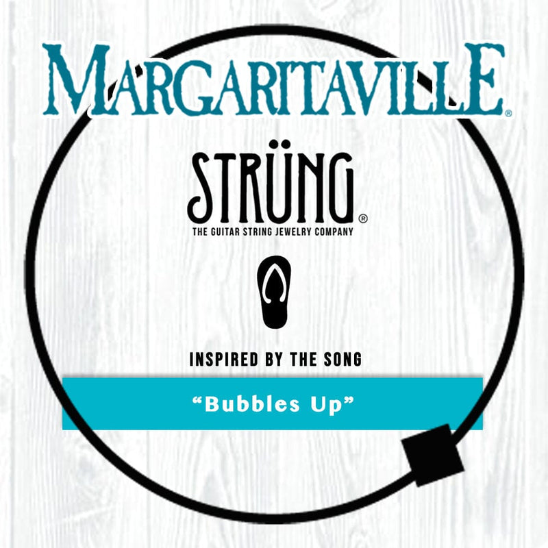 Margaritaville, Jimmy Buffett Bracelet, Parrot Head Bracelet, Guitar String Jewelry, Get Strung, Strung Official, Strung, Fins, Fins Up, Fins to the Left, Fins to the Right, Bubbles Up Bracelet, Flip Flop Bracelet