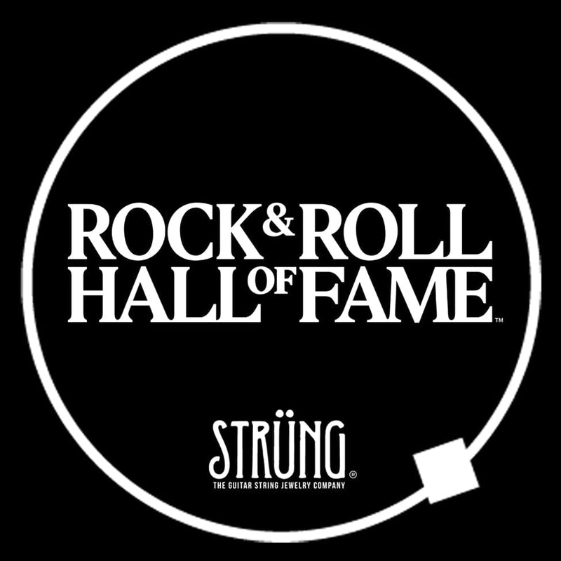 The official rock & roll hall of fame guitar string bracelet by Strung.