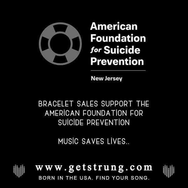 The official bracelet of Rock the Rockfest 2024, Strung, Get Strung, Strung Official, Suicide Prevention Bracelet, American Foundation for Suicide Prevention, Staind, Seether, The Struts