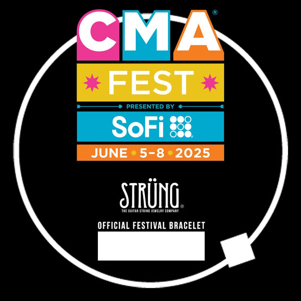 CMA FEST 2025 OFFICIAL BRACELET BUNDLE GUITAR STRING AND 6MM