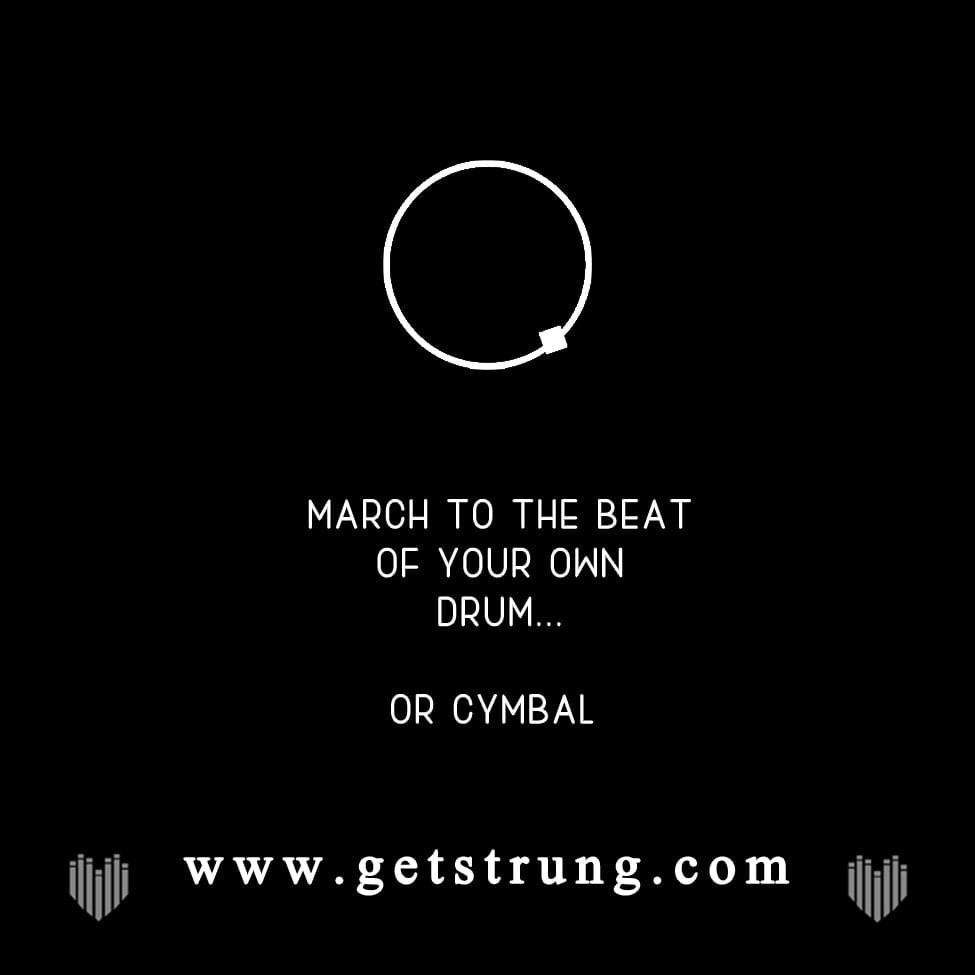DRUM CYMBAL BALL & CHAIN NECKLACE - LIGHTNING BOLT