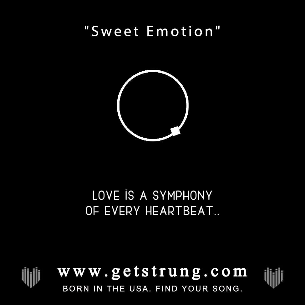 Bracelet Inspired by the song Sweet Emotion, Aerosmith, guitar string jewelry, find your song, getstrung