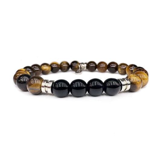 Strung the Guitar String Jewelry Company Guitar String Bracelet The Leader Inspired by the song Simple Man, Lynyrd Skynyrd, shinedown, Gift For Musician, Gift for Guitarist, Gift for Music Lover, Brown Tigers Eye Beads, Rock Bracelet