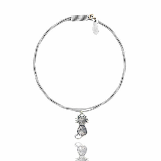 Cat Guitar String Bracelet Strung
