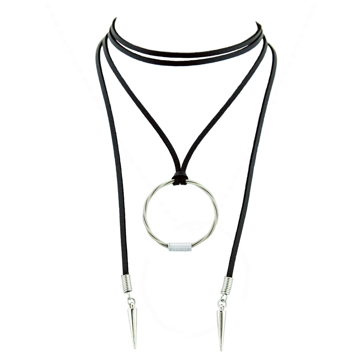 CHOKER CHORD BLACK/SILVER