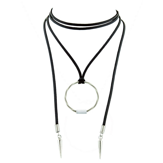 CHOKER CHORD BLACK/SILVER