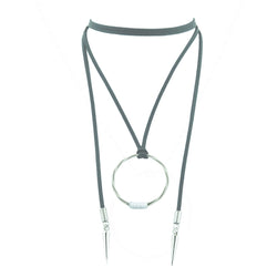 CHOKER CHORD GREY/SILVER