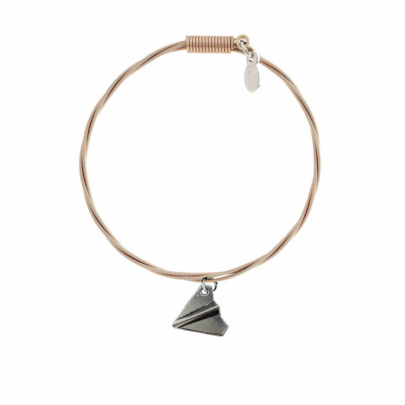 Gold Plated Paper Plane Necklace | Lily Charmed