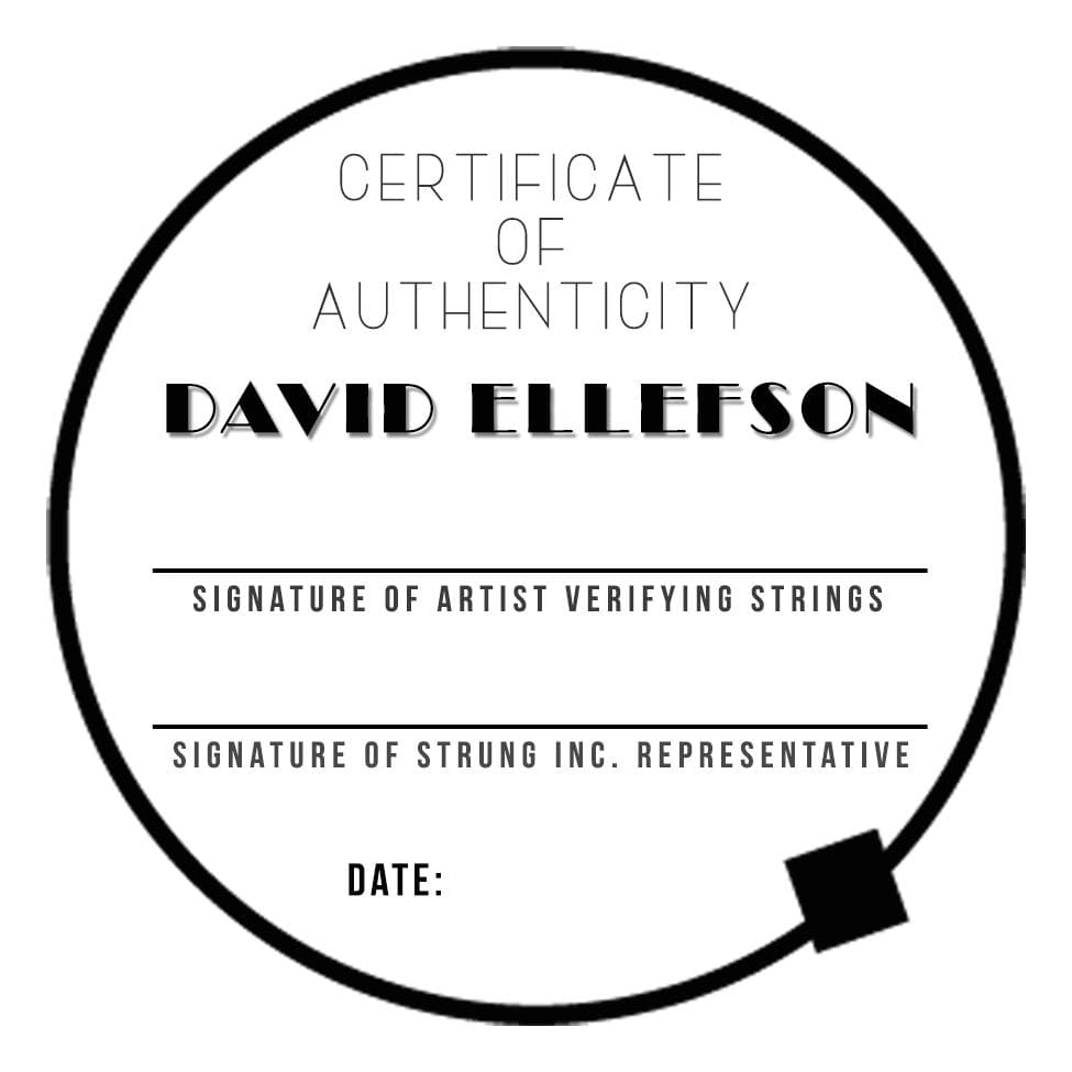 DAVID ELLEFSON OF MEGADETH BASS GUITAR NECKLACE