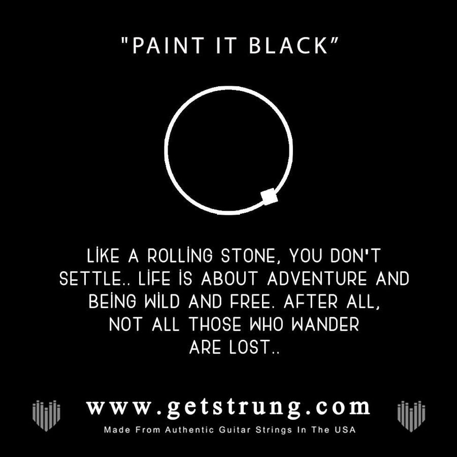 BLACK TASSEL - “PAINT IT BLACK” – Strung, image size:900x900