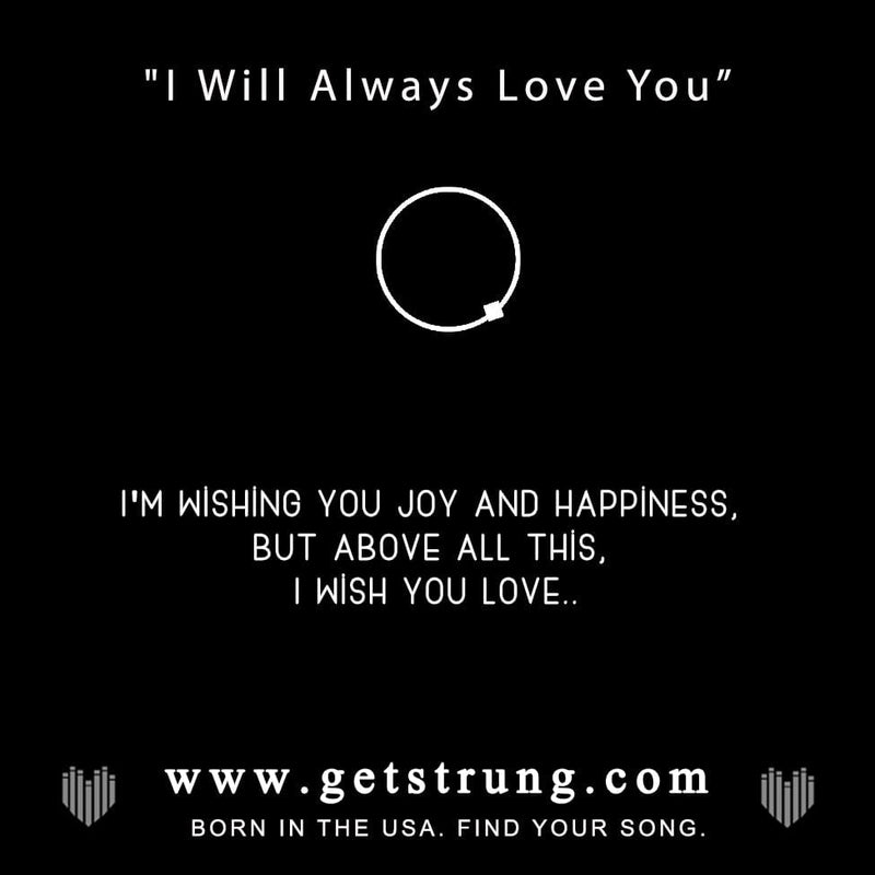 PURPLE HEART - “I WILL ALWAYS LOVE YOU” – Strung