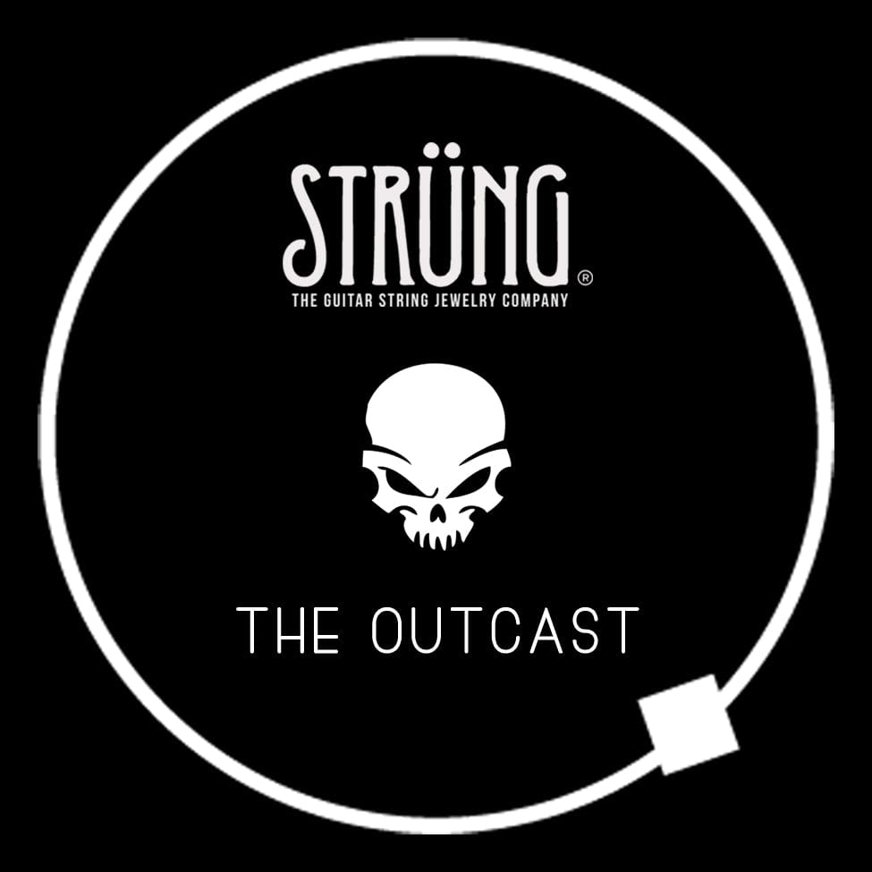 Strung the Guitar String Jewelry Company Guitar String Bracelet The Outcast, Inspired by the song, Freak on a Leash, Korn, Gift For Musician, Gift for Guitarist, Gift for Music Lover, Rock Bracelet