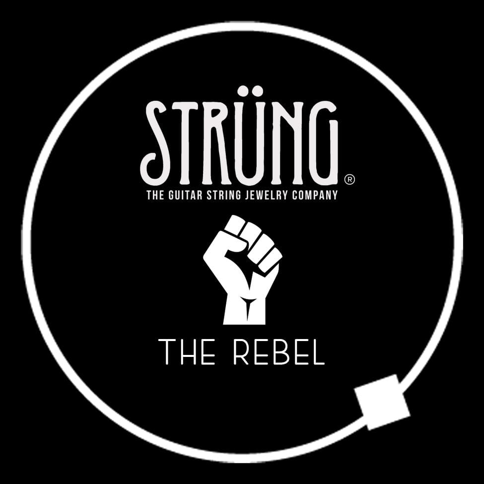 Strung the Guitar String Jewelry Company Guitar String Bracelet The Rebel, Inspired by the song, Under the Bridge, Red Hot Chili Peppers, Gift For Musician, Gift for Guitarist, Gift for Music Lover, Rock Bracelet, Blue Sodalite & Matte Howlite Natural Stone Beads