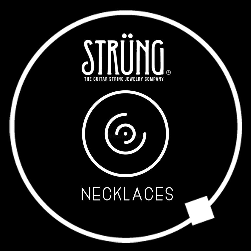 DRUM CYMBAL BALL & CHAIN NECKLACE - LIGHTNING BOLT