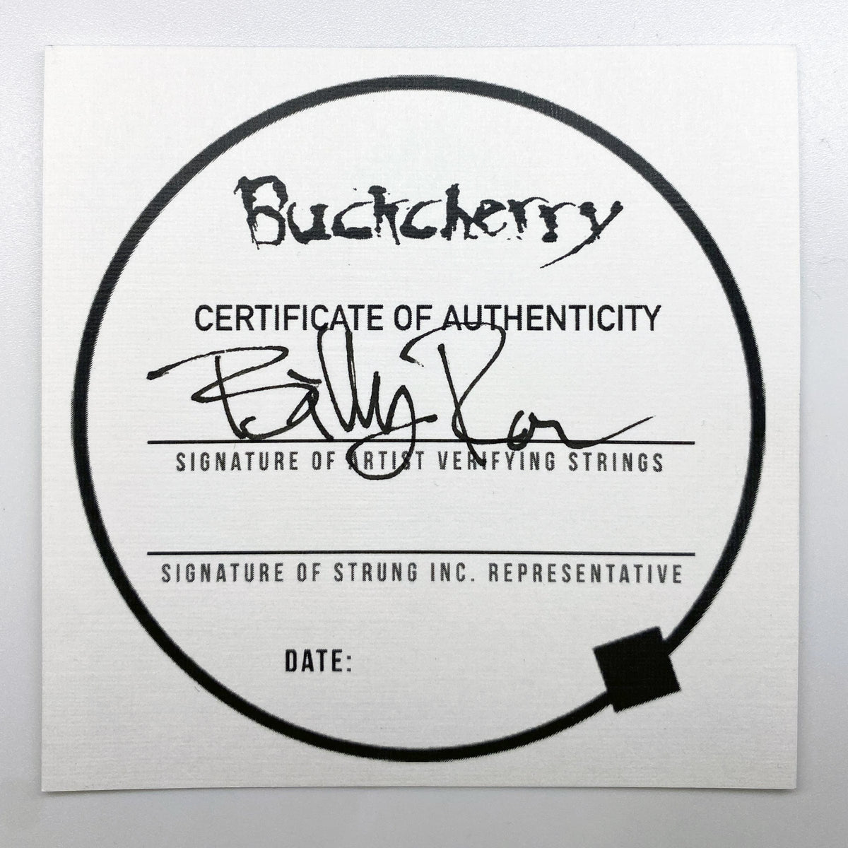 BUCKCHERRY GUITAR STRING NECKLACE